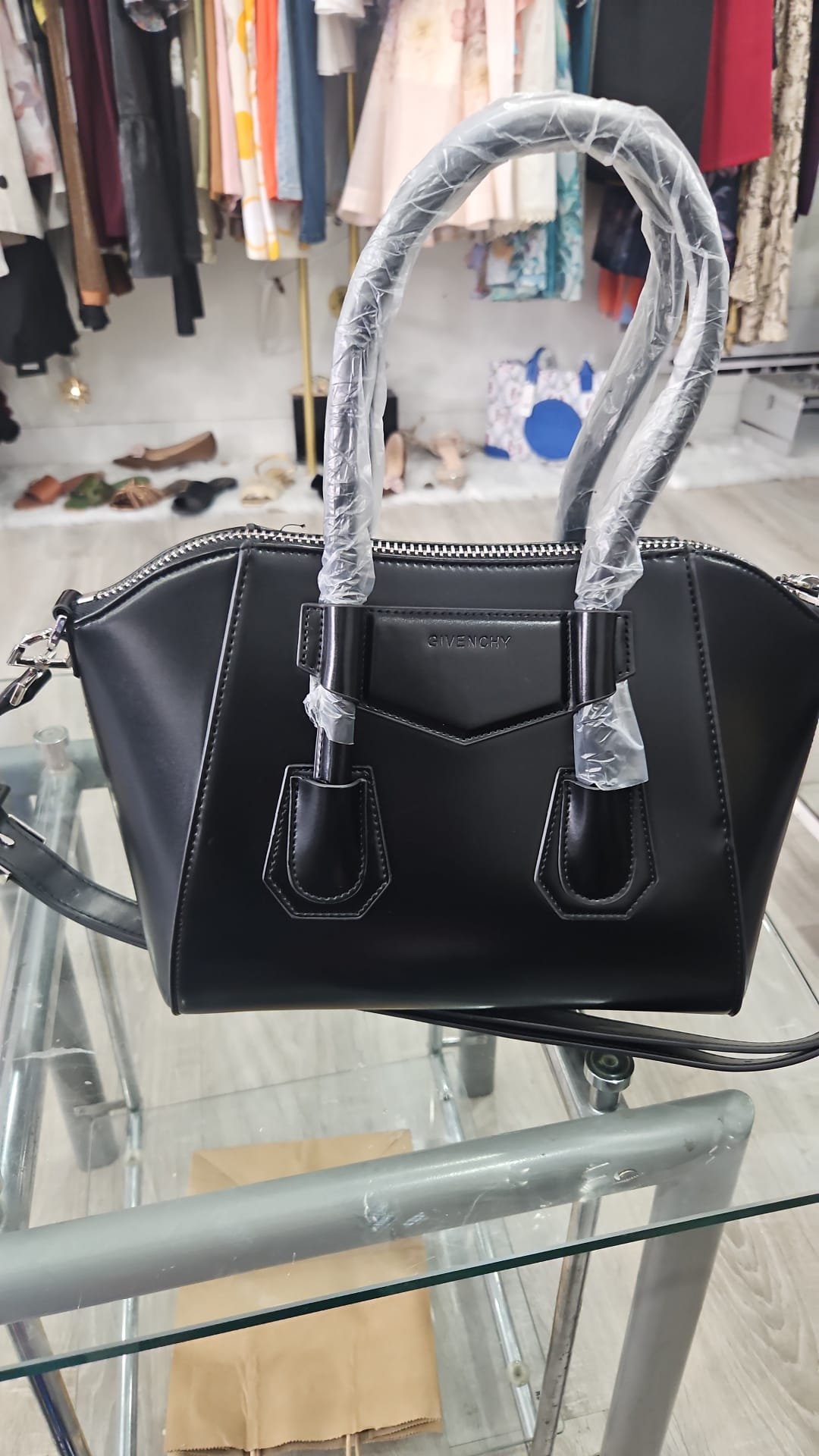 Sac noir structuré