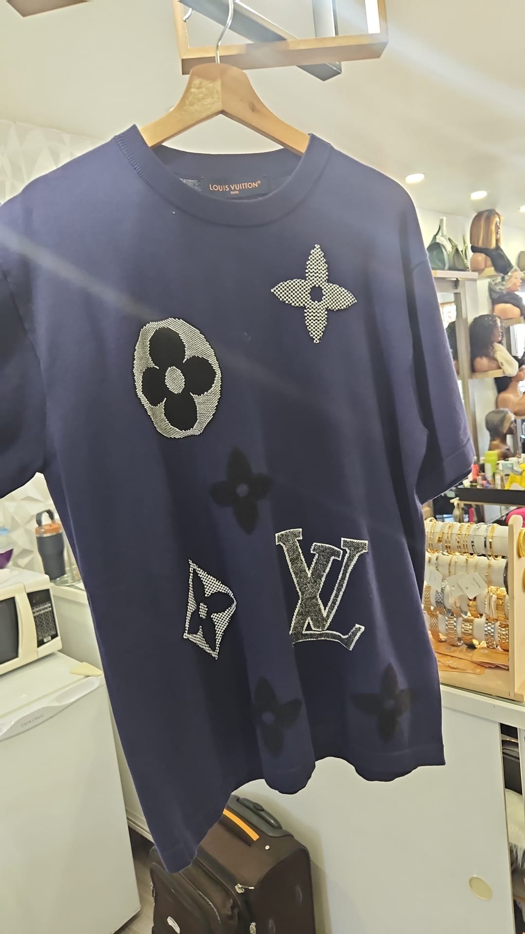 T-shirt marine style monogramme